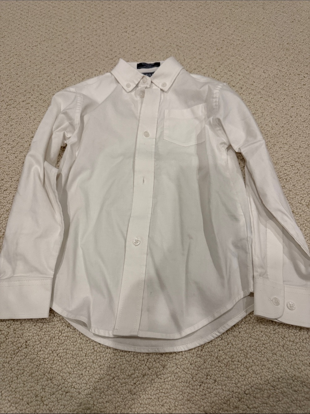Boy’s Classic White Button-Down Shirt